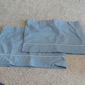 Pottery barn kids light blue valance set of 2